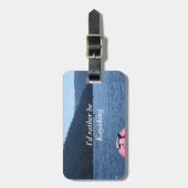 Kajak im Ozean Gepäckanhänger (Vorderseite vertikal)