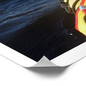 Kajak im Wasserposter Poster (Ecke)