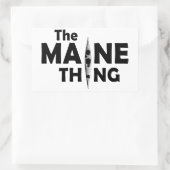 Kajak ist das Wichtigste Rechteckiger Aufkleber (Tasche)