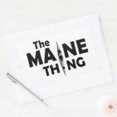 Kajak ist das Wichtigste Rechteckiger Aufkleber (Umschlag)