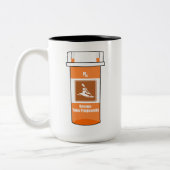 Kajak ist mein Medikament Zweifarbige Tasse (Links)