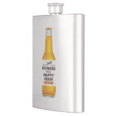 Kajak ist meine glückliche Stunde Flachmann (Links)