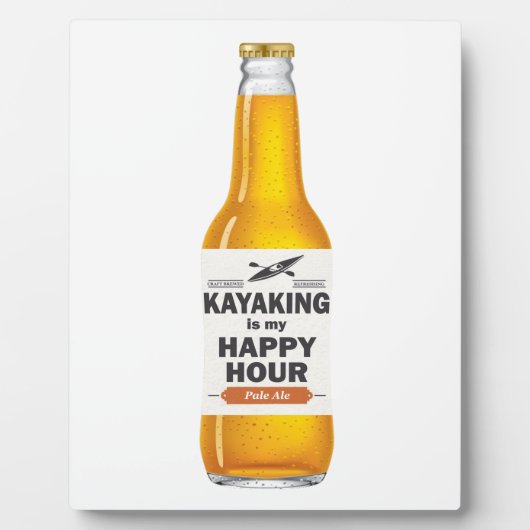 Kajak ist meine glückliche Stunde Fotoplatte (Vorderseite)