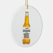 Kajak ist meine glückliche Stunde Keramikornament (Rechts)