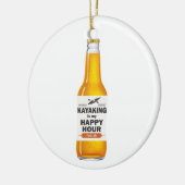 Kajak ist meine glückliche Stunde Keramikornament (Links)