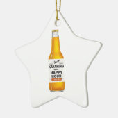 Kajak ist meine glückliche Stunde Keramikornament (Links)