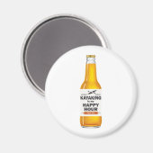 Kajak ist meine glückliche Stunde Magnet (Vorderseite/Rückseite)