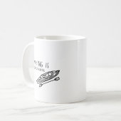 Kajak ist sozial kaffeetasse (Vorderseite Links)