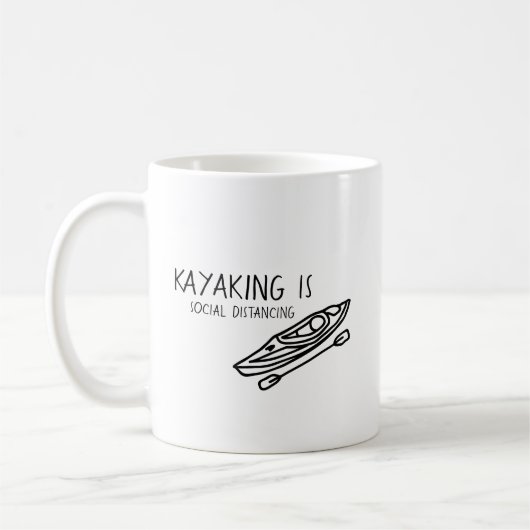 Kajak ist sozial kaffeetasse (Links)