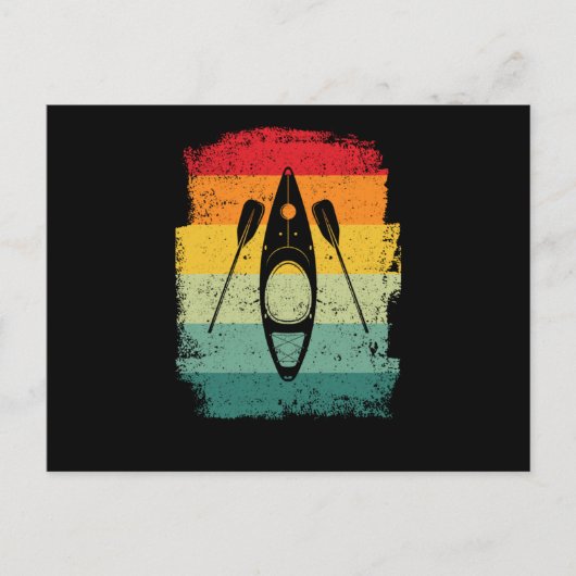 Kajak Kajak Kanuliebhaber lustiges Kajak Postkarte (Vorderseite)