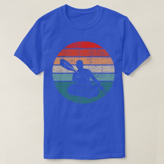 Kajak Kanufahren Retro 2 T-Shirt (Design vorne)