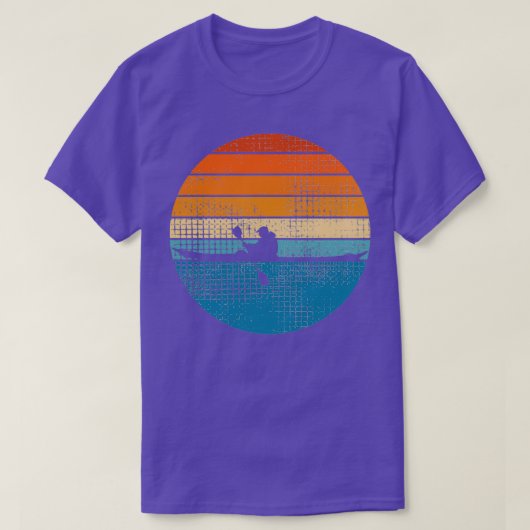 Kajak Kanufahrt Retro 1 T-Shirt (Design vorne)