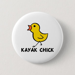 Kajak-Küken-Knopf Button