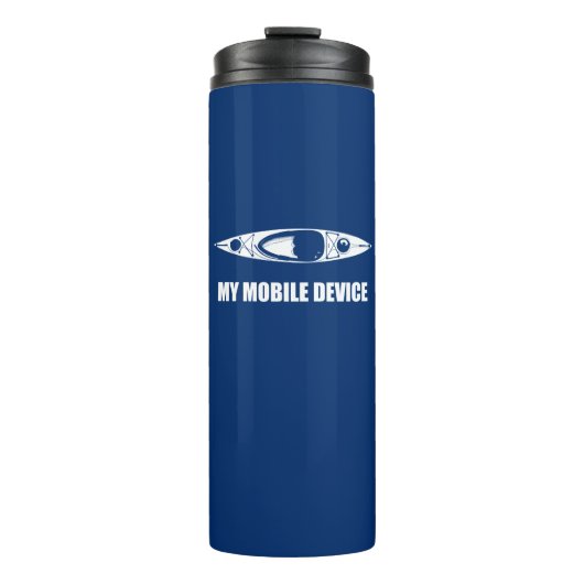 Kajak, mein mobiles Gerät Thermosbecher (Vorderseite)