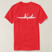 Kajak mit Hund Funny Kayak Lover Gift Idea (2) T-Shirt (Design vorne)