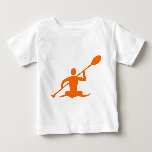 Kajak - Orange Baby T-shirt (Vorderseite)