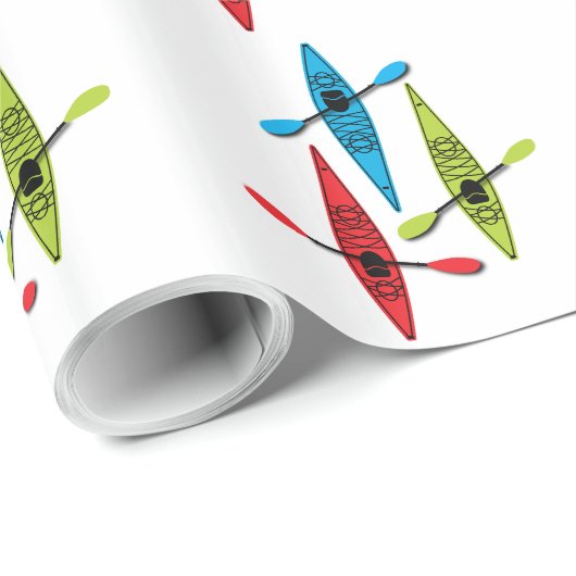 Kajak-Packpapier Geschenkpapier (Rolleneckpunkt)