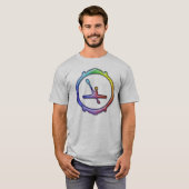 Kajak-Schaufeln T-Shirt (Vorne ganz)