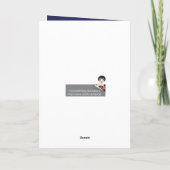 Kajak-Schneeflocke Feiertagskarte (Rückseite)