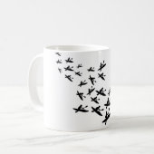Kajak-Schwarm Kaffeetasse (Vorderseite Links)