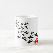 Kajak-Schwarm Kaffeetasse (Mittel)