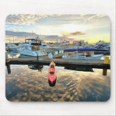 Kajak schweben über Wolken und Sonnenuntergangsref Mousepad (Vorne)