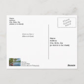 Kajak schwimmt auf dem Tafelfelsen See bald wieder Postkarte (Rückseite)