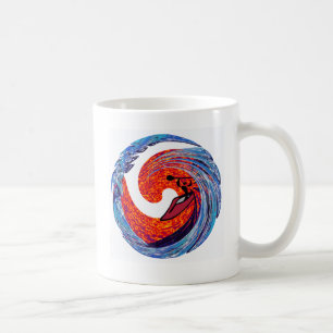 Kajak-Schwingungen laufend Kaffeetasse