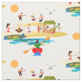 Kajak-Strand-Party-Gewebe Stoff (Nahaufnahme)