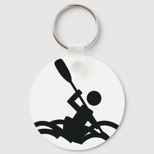 Kajak-Symbol Schlüsselanhänger (Vorderseite)