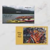 Kajak-u. Fahrrad-Visitenkarte Visitenkarte (Vorne/Hinten)