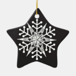 Kajak Weihnachtsverzierung Keramik Ornament