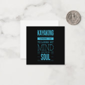 Kajak, wo ich hingehe, um meinen Geist zu verliere Mitteilungskarte (Vorderseite/Rückseite Beispiel)