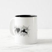 Kajak Zweifarbige Tasse (Vorderseite Links)