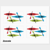 Kajakaufkleber Rechteckiger Aufkleber (Blatt)