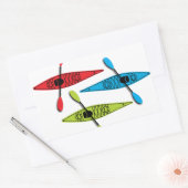 Kajakaufkleber Rechteckiger Aufkleber (Umschlag)