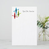 Kajakbriefkopf Briefpapier (Stehend Vorderseite)