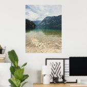 Kajakers in der Ferne auf dem Foto Poster (Heimbüro)