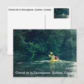 Kajakers in Quebec, Kanada Postkarte (Vorne/Hinten)