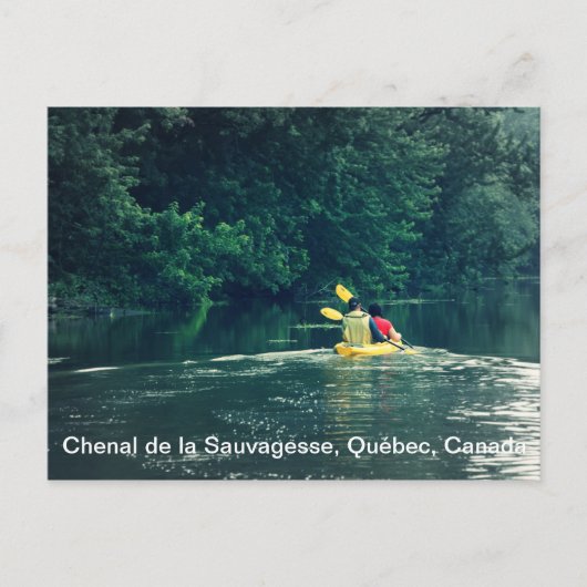 Kajakers in Quebec, Kanada Postkarte (Vorderseite)