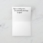 Kajakers in Stromschnellen Karte (Innenseite)