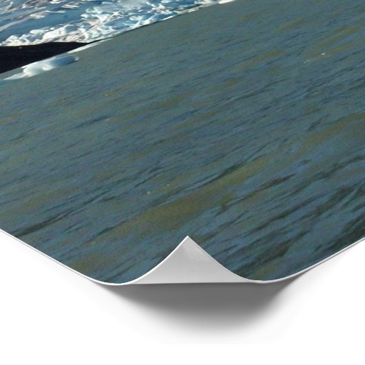 Kajakfahren am Mendenhall Gletscher Poster (Ecke)