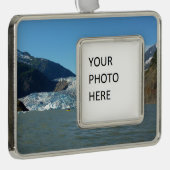 Kajakfahren am Mendenhall Gletscher Rahmen-Ornament Silber (Rechts)