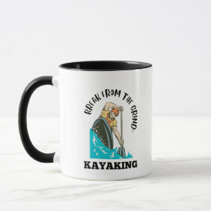 Kajakfahren BFTG (Schwarz) Kaffeetasse 