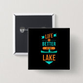 Kajakfahren ist am See besser Button (Vorne & Hinten)