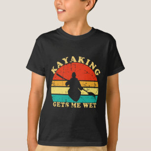 Kajakfahren macht mich nass Retro Vintage Kajakfah T-Shirt
