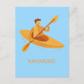 Kajakfahren Postkarte (Vorderseite)