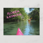 Kajakfahren Weeki Wachee Quelle Florida Abenteuer Postkarte (Vorderseite)