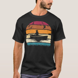 Kajakfischen für Männer Vintager See Kayak Canoei T-Shirt