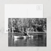 Kajakfrau Postkarte (Vorne/Hinten)